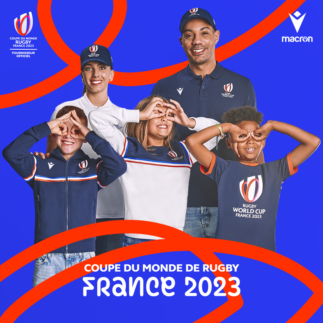 MACRON PRESENTS OFFICIAL MERCHANDISE LINE FOR RUGBY WORLD CUP 2023 IN FRANCE